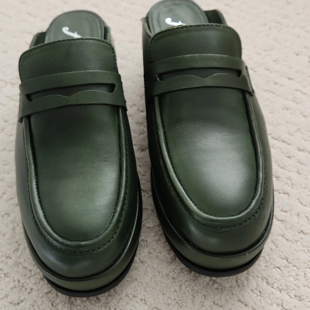 Free People Winston Platform Loafer Mules Size 8 - Picture 2 of 12